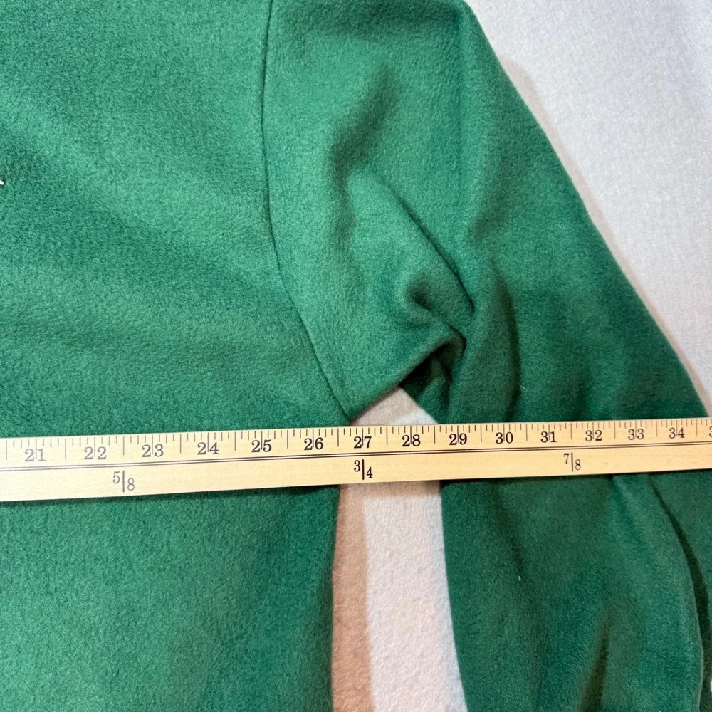 Polo Sport Ralph Lauren Fleece Quarter Zip Pullover Green Mens Size M Made N USA